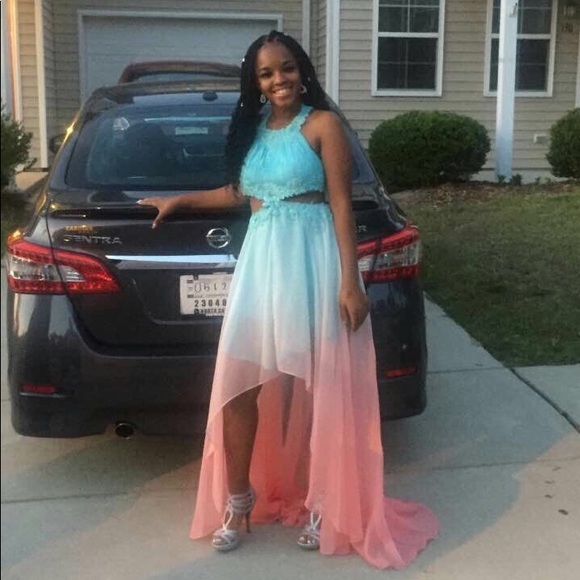 sherri hill ombre dress